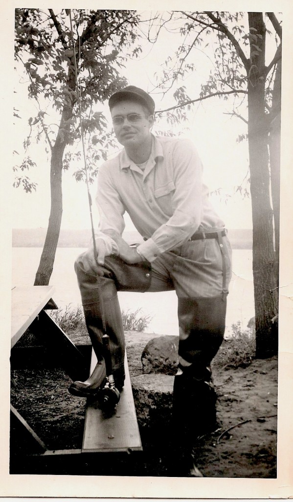 Grandpa Stan fishing, ca. 1940
